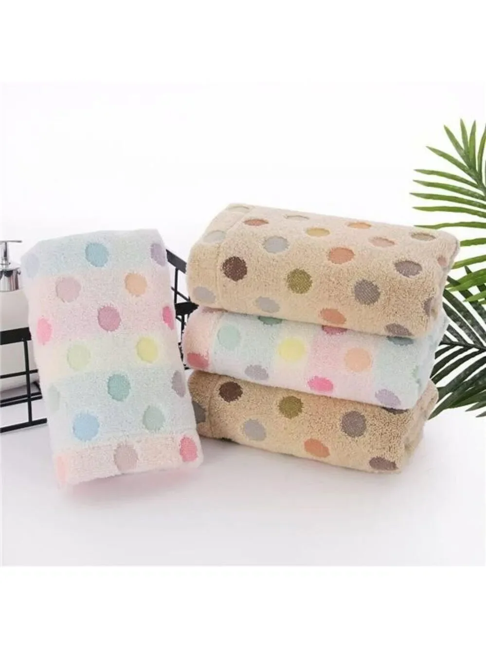 Cotton Hand Towels Set 2 Pack Soft Absorbent Quick Dry Bathroom Kitchen Decorati